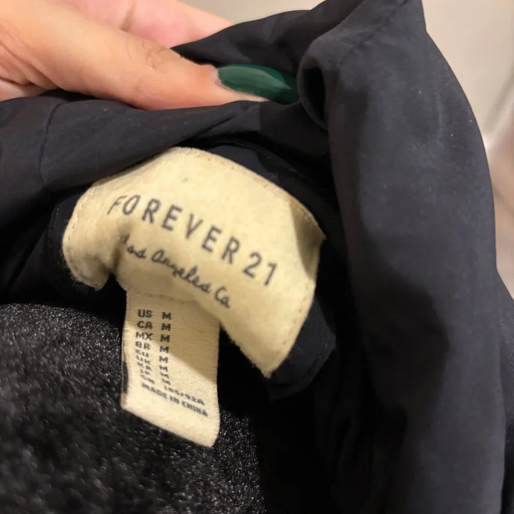 Navy Blue Raincoat | Size Medium - Picture 5 of 10